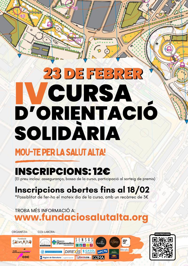 El barri de La Salut celebra la IV Cursa d'Orientació Solidària el pròxim 23 de febrer 