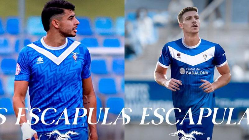 Óscar Reche i Xavi Manrique, dos centrals més pel CF Badalona 