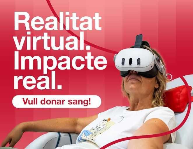 El Banc de Sang implementa l'ús d'ulleres virtuals per entretenir als donants