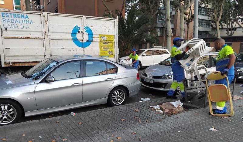 Un dispositiu de neteja a Sant Roc recull 660 quilos de residus, un 75% menys que l'any passat