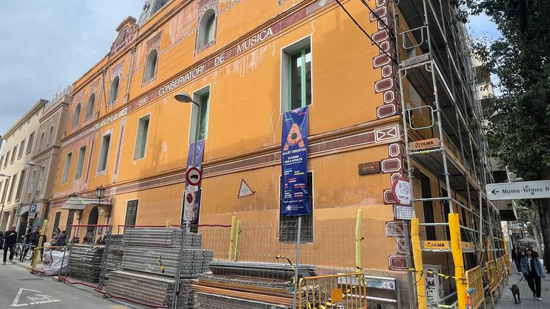 Tret de sortida a les obres de reparació del Conservatori de Música de Badalona
