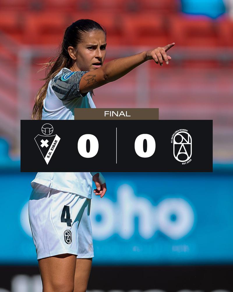 El Badalona Women s'endú un punt d'Ipurúa (0-0)