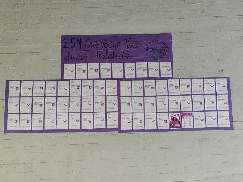 El Moviment Pensionista recorda les 38 dones assassinades aquest 2025