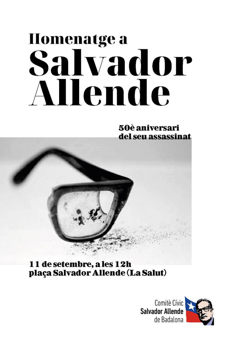 Homenatge a Salvador Allende a Badalona aquest 11 de setembre