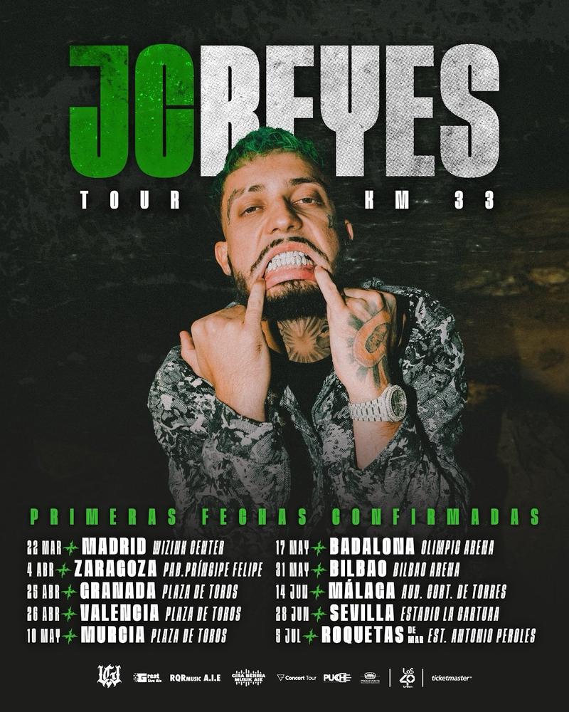 L'artista de música urbana JC Reyes farà parada a Badalona el 17 de maig en el marc de la gira KM 33