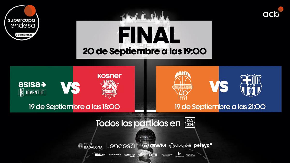 <p>Publicats els horaris de la Supercopa Endesa</p>