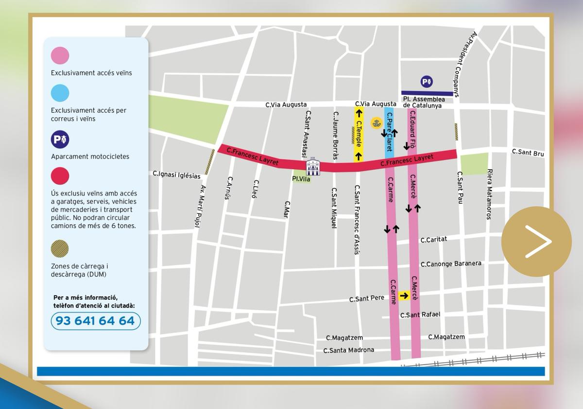 aquest-dilluns-comenca-el-tall-de-la-circulacio-de-vehicles-al-carrer-francesc-layret